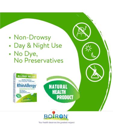 Boiron RhinAllergy for Relief from Allergy Symptoms of Sneezing Runny Nose and Itchy Eyes or Throat- 60 Tablets - Buy Online on GoSupps.com