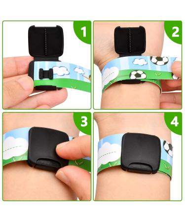 Emergency SOS Bracelet for Kids - 8 Pieces Waterproof Name Bracelets for Boys & Girls | Anti-Loss Travel Accessory - Buy Online on GoSupps.com
