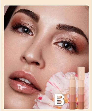 4 Colour Eyeshadow Pencil Eyeshadow Pencil Cream Stick Matte & Shimmer Eyeshadow Set Waterproof Glitter Eyeshadow Face & Eye Highlighter Pen for Long Lasting (B) - Buy Online on GoSupps.com