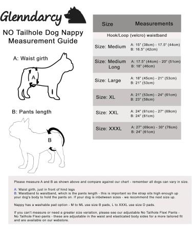 Glenndarcy Dog Diapers without Tail Hole - Ideal for French Bulldogs - Medium Long Pants Unicorn Design - Buy Online on GoSupps.com