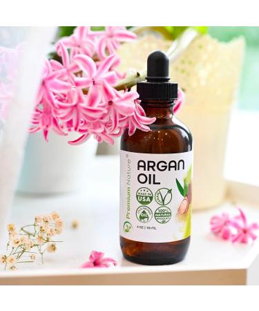 Premium Nature Argan Oil Hair Oil Facial Oil for Face Oil 118 ml - Buy Online on GoSupps.com