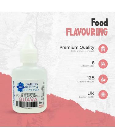 Baking Beauty and Beyond Concentrated Food Flavouring Oil - Dozen of Professional Quality Food Grade Flavouring Oil for Candy Making Baking Cooking Lip Balm and Lip Gloss - Guava (10ml) - Buy Online on GoSupps.com