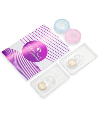 Glamlens Mirel Brown Colored Contact Lenses - Strongly Covering Natural Silicone Comfort - -5.50 Diopters 1 Pair (2 Pieces) - Buy Online on GoSupps.com