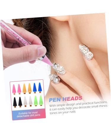 Beaupretty 24pcs Rhinestone Picker Wax Replacement for Nail Dotting Pen Easy to Install for Includes Each - Buy Online on GoSupps.com