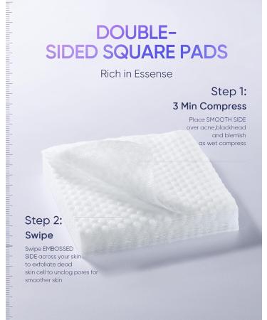 SKINTIFIC Gentle Exfoliating Pads with AHA BHA PHA & Niacinamide Dual-Sided Acne Pore Cleanser for Smooth Clear & Bright Skin Soothing Toner Pads for Sensitive Oily & Acne-Prone Skin(130ml) - Buy Online on GoSupps.com