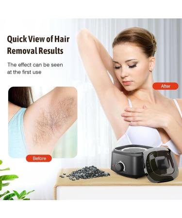 Paraheeter Wax Warmer - Wax kit for Hair Removal Professional Wax Pot for Waxing with 2 Bags Wax Beads and 10 Applicator Sticks Home Wax Pot for Full Body Hair Removal - Buy Online on GoSupps.com