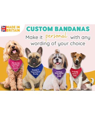 Spoilt Rotten Pets Purple Any Wording Of Your Choice Custom Dog Bandana Scarf For Dogs & Cats (S2 Small Dogs Terrier Shih-Tzu & Cockers) - Buy Online on GoSupps.com