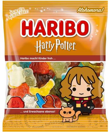  SWEET BUDDIES Harry Hermione Ron Luna & Draco Special Edition 160g Pack of 5 Candy Bags - Mixed Fruit Gum with Golden Snack Talking Hat Hedwig Owl and More - Edition - Buy Online on GoSupps.com