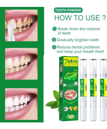 3-Pack Teeth Whitening Pen - Effective Stain Removal & Natural Tooth Lightening for Bright Smiles - Buy Online on GoSupps.com