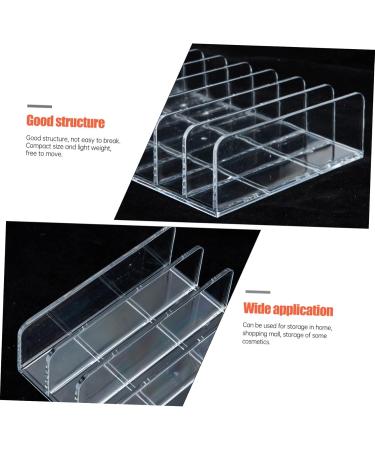 FRCOLOR Eyeshadow Organizer Makeup Holder With Compartments Transparent Makeup Organizer For Eyeshadow Powder Lipstick For Dressing Table Storage 17x125cm Transparent - Buy Online on GoSupps.com