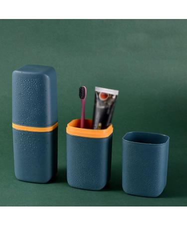 Portable Travel Toothbrush Cup & Toothpaste Holder - Pink Organizer for Camping & Bathroom Accessories - Buy Online on GoSupps.com