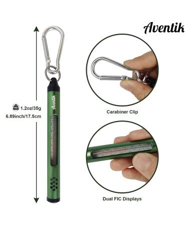 Aventik Fly Fishing Water Streamer Thermometer | 20-120 F/Celsius | Anglers Vest Pack Tool | Green - Buy Online on GoSupps.com