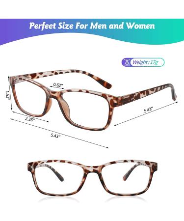 Yumuyan 6-Pack Blue Light Blocking Reading Glasses for Women Men - Anti-Eyestrain Computer Readers with Spring Hinge (Mixed Colors, 3.0x) - Buy Online on GoSupps.com