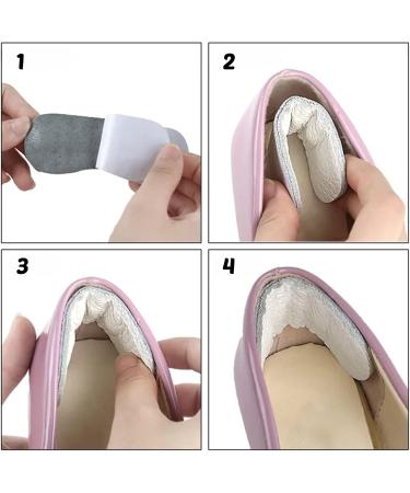 Comfort Heel Pads for Shoes - Leather Cushions for Heel Pain Relief & Blister Prevention | High Heel Comfort Pads for Men & Women (4 Pairs - Buy Online on GoSupps.com