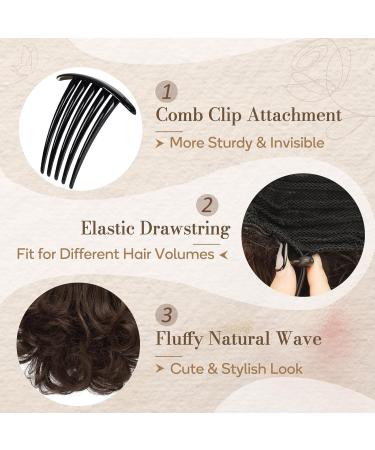 Buy BARSDAR 22cm Short Wavy Ponytail Extension - Chocolate Brown Synthetic Clip-In Hair Piece for Women | Premium Quality & Natural Look - Buy Online on GoSupps.com