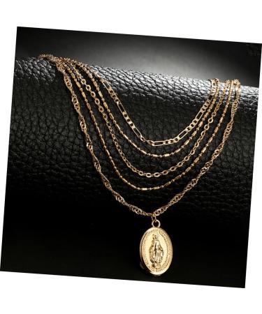 COLLBATH Ladies Necklaces Fashion Unique All-match Stylish Multilayer Pendant Necklace Trendy Choker Necklace for Ladies Women Girls Womens Chain Necklace - Buy Online on GoSupps.com