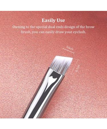 lmoikesz Eyebrow Brush Powder Space Saving Mother's Day Gift Exquisite Application Blush Makeup Tool Mini Eyeliner Eyelash Tools Double Ends - Buy Online on GoSupps.com
