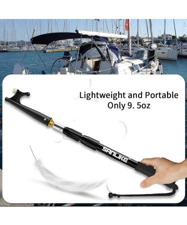 Sanlike Boat Hook Extension Pole - Telescopic with Luminous Bead, Lightweight & Durable - 3.9 Feet - Black - Buy Online on GoSupps.com