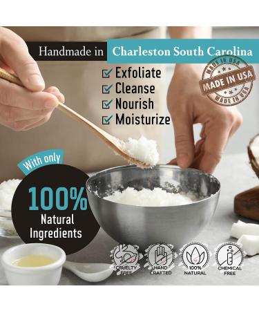 Pure Dead Sea Salt Scrub - 16 oz Honey Almond Exfoliating Body Scrub for Hydrating Moisturizing Skin Care, Body Acne & Wrinkles - Buy Online on GoSupps.com