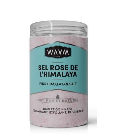 WAAM Cosmetics Himalayan Pink Salt - 100% Pure Natural - Exfoliating & Detoxifying Salt - Bath & Body Scrub - 400g