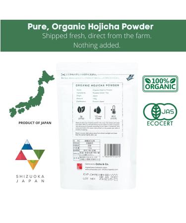 Buy Ocha & Co. Hojicha Powder | Organic Japanese Roasted Green Tea Latte | Low Caffeine Kukicha & Sencha Blend - 100g - Buy Online on GoSupps.com