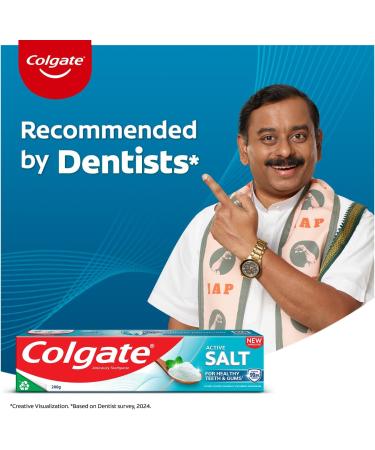 Colgate Active Salt Toothpaste - 100g | Fresh Breath & Deep Cleaning | International Shipping Available - Buy Online on GoSupps.com