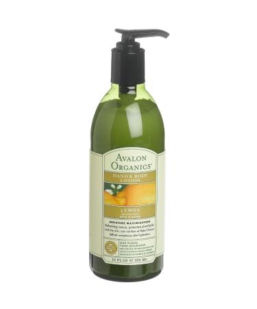 Avalon Organics Lemon Hand and Body Lotion 12 Ounce - 3 per case.