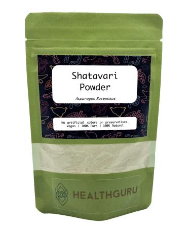 Health Guru Shatavari Powder (Asparagus Racemosus) No Artificial Colours or preservatives |Vegan|100% Natural | Asparagus Root Powder