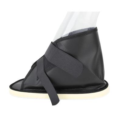 Adjustable Faux Leather Cast Shoe for Broken Foot - Open Toe Wide Fit Premium Support for Decompression Treatment (L - Buy Online on GoSupps.com