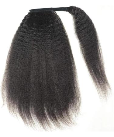 Ponytail Extension Human Hair Ponytail Kinky Straight Wrap Around Ponytail Extensions Brazilian Remy Hair Yaki Pony Tail Hairpiece Clip In Ponytail Extensions Ponytail Hairpiece for Women (Size : 16 16inches 100g - Buy Online on GoSupps.com