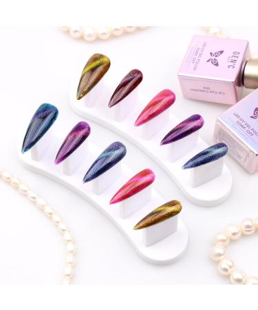 GEN'C B AUTY Nail Gel Kit 6 Colors 10ml Nail Gel Set UV Gel Collection for Nail Salon or Home Use (Cat Eye) - Buy Online on GoSupps.com
