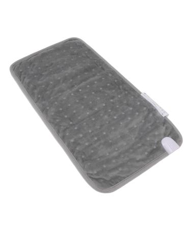 Amonida Electric heating mat for the office 6-pin electrical heating blanket practical multiple protection for your winter bedroom (EU connector 220-240V) EU plug 220-240V gray