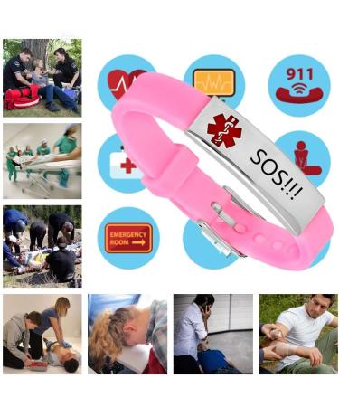 Personalized Medical Alert Bracelet | Disease Awareness Emergency ID Bracelet for Men Women & Kids - Shop Now - Buy Online on GoSupps.com