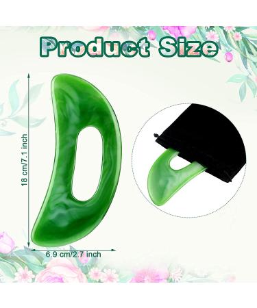 Resin Gua Sha Massage Tool for Lymphatic Drainage and Body Shaping - Green - Buy Online on GoSupps.com