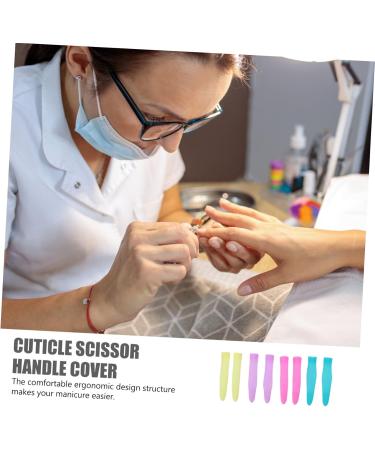 minkissy 4 Pairs Cuticle Nipper Handle Sleeve Scissor Tip Protectors Scissors Sewing Cat Nail Caps Scissors Sleeve DIY Scissor Cuticle Scissors Silica Gel Scabbard Embroidered - Buy Online on GoSupps.com