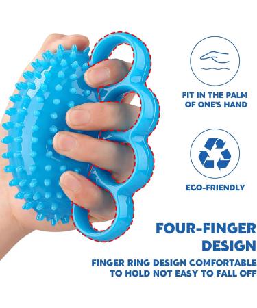 Vueinrg Hand Trainer Set - Finger Massage Ball for Therapy Stress Relief & Osteoarthritis - Soft Rubber Igelball for Finger Training - Buy Online on GoSupps.com