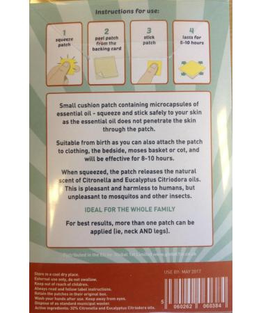 VIE Squeeze & Stick Mosquito Patches (12 Count) - Long-Lasting Protection | Pack of 1 - Buy Online on GoSupps.com