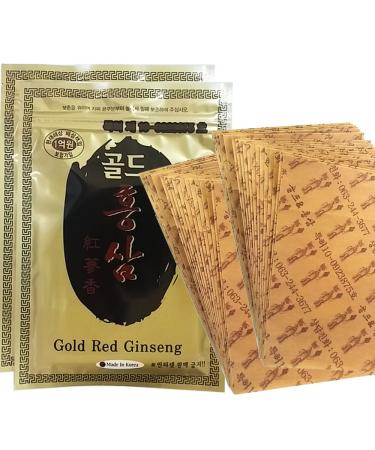 Korean Red Ginseng Patch Powerstrip Energy Pain Relief - 40 Patches