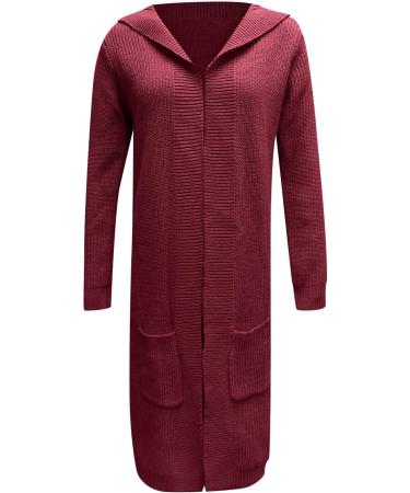 Gefomuofe Women's Long Sleeve Classic Blouses Cardigan with Buttons Long Sleeve Lightweight Cardigan Elegant Shoulder Jacket Top Casual Sweater Elegant Shoulder Jacket Top Casual Top Red XXL - Buy Online on GoSupps.com
