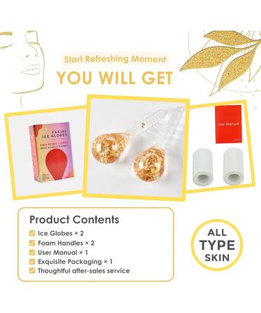 Facial Ice Globes - Cryo Stick Cooling Ball for Puffiness Dark Circles & Wrinkles | Skin Care Kit for Women - Buy Online on GoSupps.com