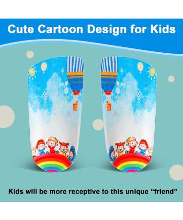 Arch Support Insoles for Kids | 3/4 Orthotic Inserts for Heel Pain Flat Feet & Plantar Fasciitis | Ages 1-5 - Buy Online on GoSupps.com