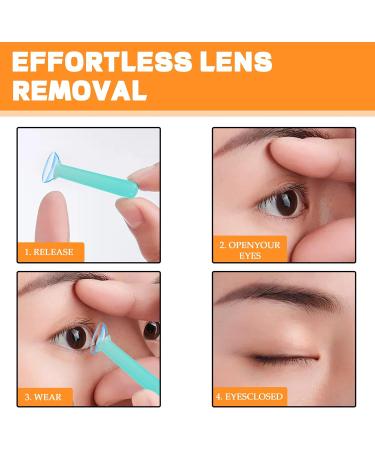 Hard Contact Lens Remover Tool for RGP Scleral Lenses - Suction Bell & Applicator - 12 Blue Pieces for Easy Insertion & Removal - Buy Online on GoSupps.com