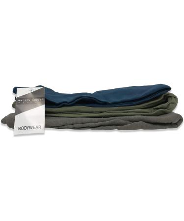 Andrew Scott Men's 3 Pack Premium Cotton Base Layer Long Thermal Underwear Pants - Charcoal/Olive/Legion Blue XX-Large (3 Pack) - Buy Online on GoSupps.com