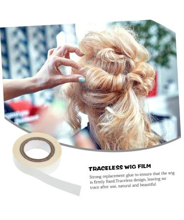 MERRYHAPY 1 Roll Wig Film Hair Glue for Lace Wigs Lace Front Wig Tape Wig Lace Glue Wig Adhesive Wig Hairpiece Tapes Bold Hold Wig Tape for Lace Wigs Lace Wig Tape Strips Tissue White 4.70X4.70X1.30CM White - Buy Online on GoSupps.com