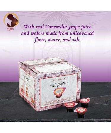 Prefilled Communion Cups & Wafer Set - Celebration Cup (Pack of 100) - Perfect for Worship Services - Buy Online on GoSupps.com