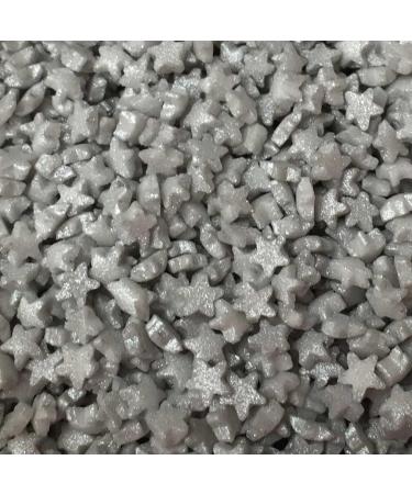 SILVER STARS Sprinkles 1475 edible sugar cake decorations 50g - Buy Online on GoSupps.com