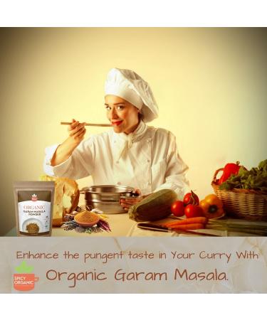 Organic Spicy Garam Masala Powder - USDA Certified, Non-GMO Spice Blend - 8 oz - Buy Online on GoSupps.com