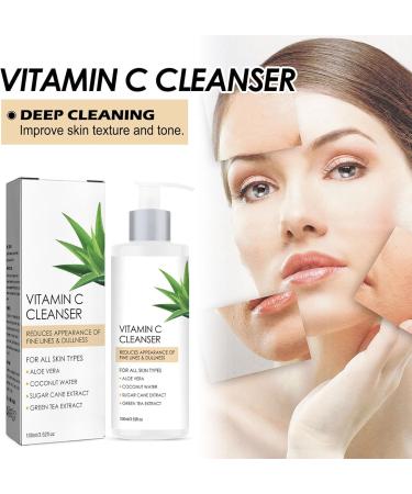Shop Hydrating Vitamin C Face Cleanser - 2PCS 100ml Deep Cleansing & Brightening Wash for Dry Skin - Buy Online on GoSupps.com