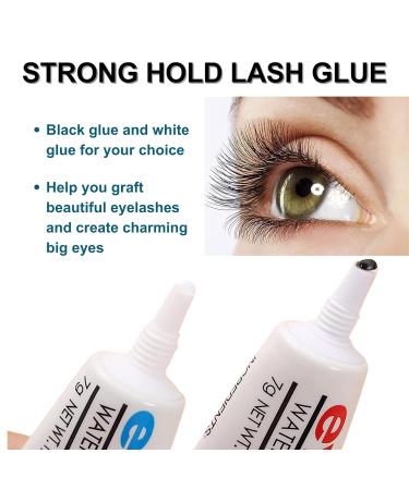 Black Individual Eyelash Glue 2-Pack | Express Drying, Waterproof & Long-Lasting Lash Adhesive for DIY Extensions - Buy Online on GoSupps.com