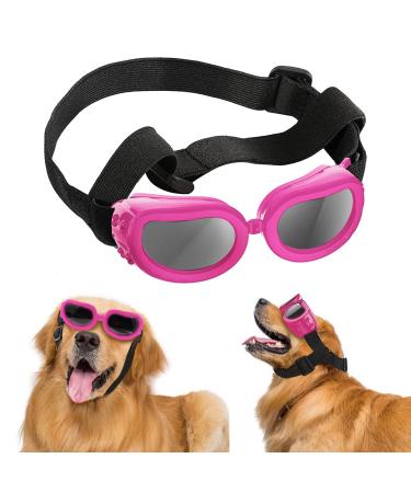 Dog glasses sunglasses for dogs pets dog sunglasses dog glasses for small dogs dogs of sunglasses adjustable UV sunglasses for dogs for small dogs cats.(Pink)